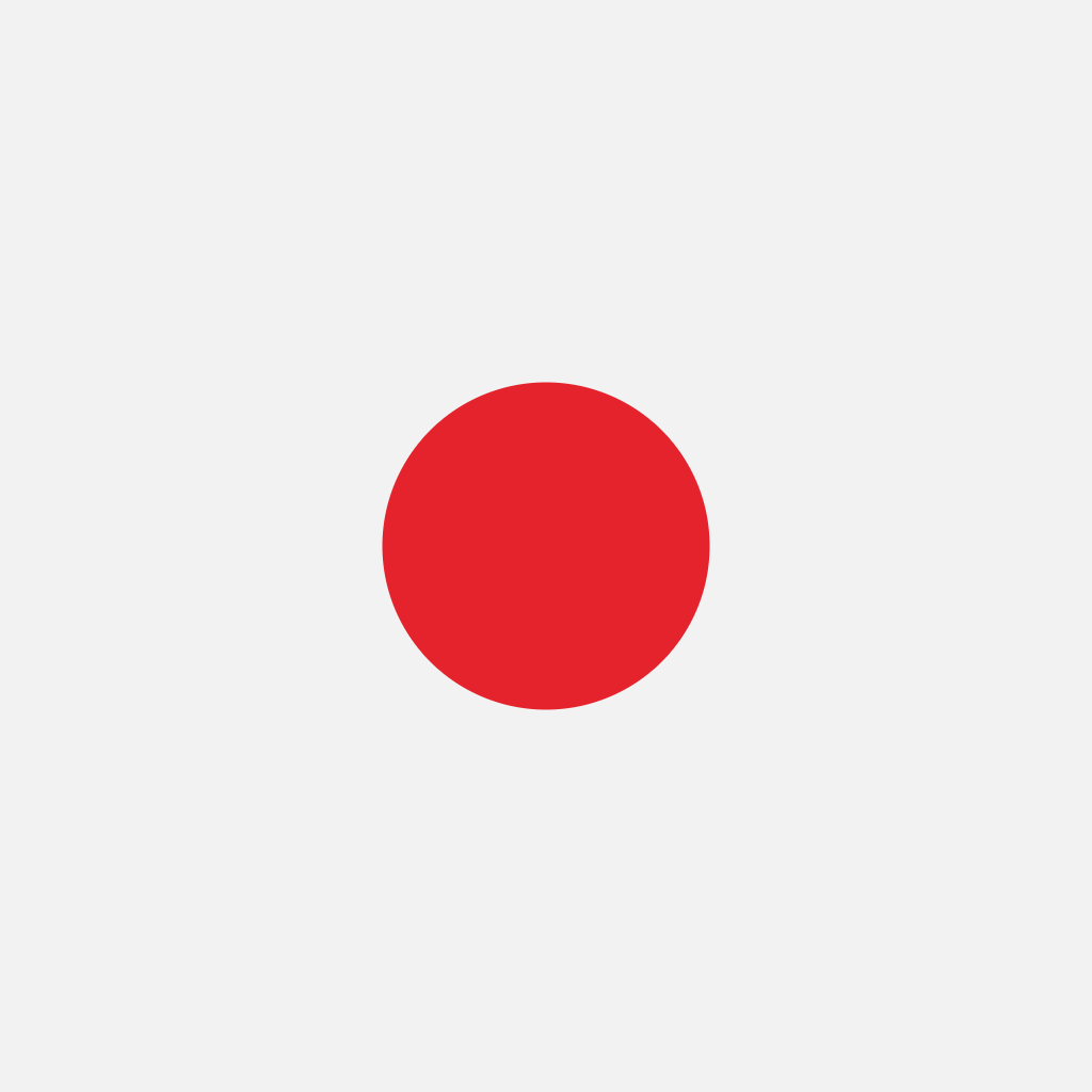 Icône PolyScore claire : point rouge sur fond gris très clair.